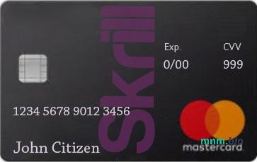 Skrill Mastercard debet karta przykład w formacie PSD